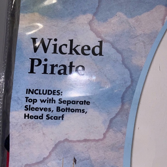 Spirit Wicked Pirate Costume with Red, Black, and White - Picture 3 of 5